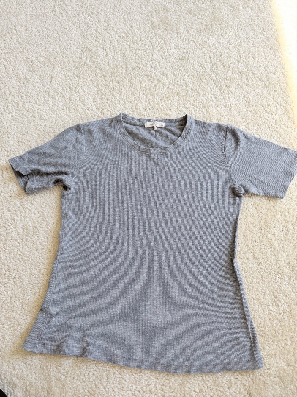 Rag & Bone Women's Short Sleeve Crewneck Top - Gray